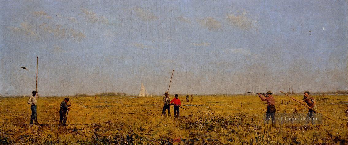 für Schienen Pushing Realismus Landschaft Thomas Eakins Ölgemälde
